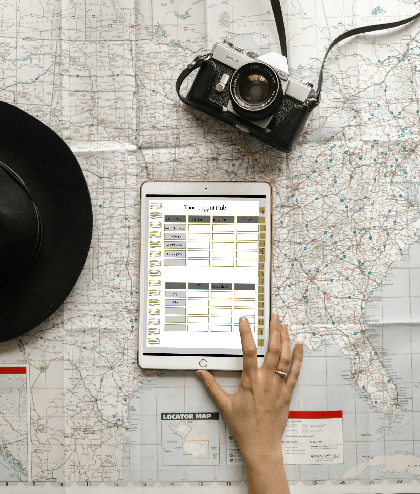 tennis fan digital planner | organize matches, training & lifestyle goals (ipad/tablet goodnotes & pdf)